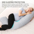 Momcozy Pregnancy Pillows for Side Sleeping, J Shaped Maternity Body Pillow for Pregnancy, Soft Pregnancy Pillow