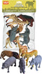 Wild Republic African Animals Polybag, 6-Piece Toy Figures including Giraffe, Hippo, Lion, Cheetah, Elephant, Warthog