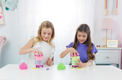 Sugar Surprise 10 3+ Collectible Dolls, Surprise Pieces, Reusable Fluff & Mold Accessories, Sensory Play, Ages