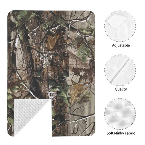 Zhbvncp Hunting Camouflage Tree Baby Car Seat Cover & Breastfeeding Nursing Cover - Breathable Stretch Fabric Multi-Use