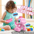 2.4GHZ 3-5, Remote Control Car, Remote Control Pink Dinosaur Toys for Kids Recording and Repeating LED Lights Eyes