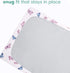 TOTCHILL 2 Pack, Light Quilted Crib Sheets Soft Fitted Sheets for Standard Crib and Toddler Mattresses, Pink Butterfly
