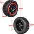 HobbyPark 2.55" Tall 12mm Hex PreGlued 1/10 RC Touring Car Wheels and Tires Set 1.02" 26mm Wide Soft Rubber for Tamiya HPI Traxxas Redcat Kyosho Brushless Motor 2S 3S Lipo (Style 1)