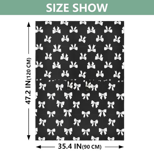 DOMIKING White Bow Black Pattern Baby Car Seat Cover Breathable Infant Car Seat Cover for Babies Lightweight Carseat