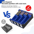 FTSFVOE Commander 3000+ 24 Trading Card Storage Box for - Card Deck Box with Removable Cover, Colorful Divider Tabs