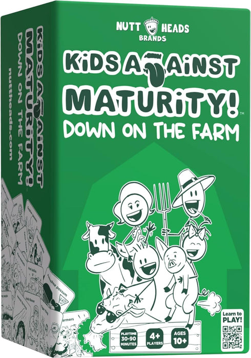 Kids Against Maturity: Card Game for Kids and Families, Hilarious Fun for Family Party Game Night | Farm Edition