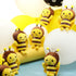 8 Pcs 5 Inch Stuffed Bees Plush Soft Toys, Realistic Cartoon Honey Bee Dolls for Birthday Party Decorations DIY (Vivid