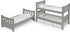 Badger Basket Convertible Doll Bunk Bed with Storage Baskets and Personalization Kit for 20 inch Dolls - Gray