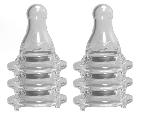 Avima Baby Silicone Nipples for Standard Neck Bottles, Medium Flow, 3 Months+, Set of 6