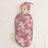 Sets Magnolia Floral Newborn Swaddle Blankets Hat Soft Baby Receiving Blanket Swaddle Sack for Baby Shower Infant Boy