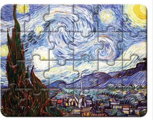 24 Pieces Starry Night Puzzle - Toddler Easy Puzzles for Kids Ages 3-6