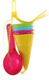 Kisangel 10pcs Plastic Ice Cream Cones, Kids Ice Cream Scoop Set for Outdoor Beach Sand Play Toys