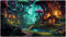 EDGFRTOIO Playmat with Zones for MTG Card Game Playing, Game Mats Tabletop Magic