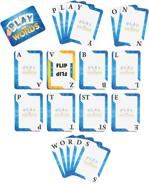 Play On Words Card Game - Creative Word Making Fun for All Ages, Family/Kid-Friendly