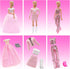 15 Pieces 11.5 Inch Girl Dolls Fashion Pack 6 Set Doll Clothes with Chic Suits, Party Gown, Shoes & Accessories