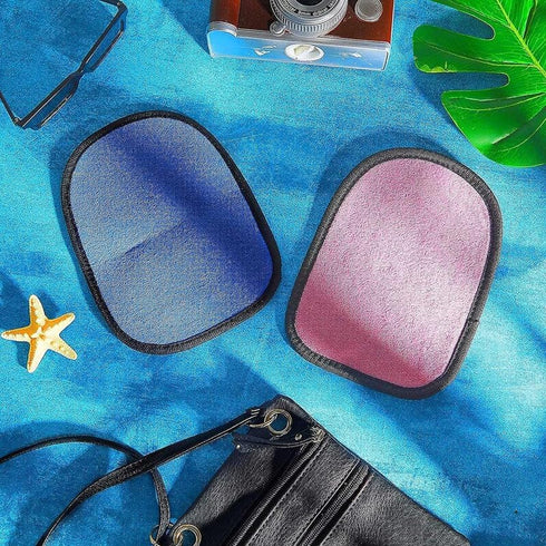 Theshai 2 Pieces Sand Wipe Off Mitt, Beach Sand Cleaner Soft Wipe Off Mitt for Beach Volleyball and Beach Activities