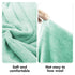 ROMASA Toddler Hooded Bath Towel, Ultra Soft Highly Absorbent Bathrobe Blanket for Boys Girls (Green Shark-Shape)
