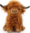 Scottish Highland Cow Plush, Cute Realistic Cow Stuffed Animal, Soft Farm Plushie Toy