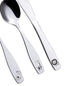 ANNOVA Kids Silverware Set 6 Pieces - Safe Flatware Stainless Steel Utensils for Lunchbox (Elephant, Giraffe, Lion)