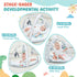 ZILLYBEE 2 7 1 Baby Play Mat, ibabejoy Stage-Based Play Gym with Machine Washable Mat Covers for Newborn to Toddler