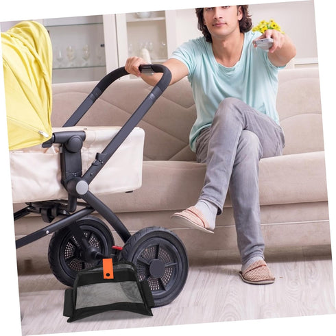 Stroller Organizer Bag with Mesh Storage for Diapers and Wipes