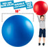 18-Inch (2 Pack, PlayBolt Jumbo Playground Balls Red & Blue) - Giant Large Inflatable Rubber Kickball for Kids