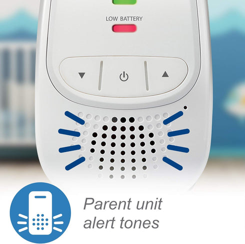 VTech Upgraded Baby Monitor, Rechargeable Battery, Long Range, Crystal-Clear Sound, and Alerts