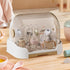Genrico Countertop Box for Bottles, Storage Box and Dryer with Lid for Bottles Breastfeeding Portable Dustproof