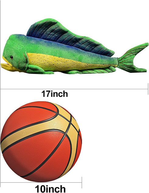 ZHONGXIN MADE 17 inch Fish Stuffed Animal - Deep Sea Ghost Saury Giant Fish Pillow, Mahi Mahi Ghost Pipe Fish Plush