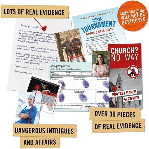 Hidden Games Murder Mystery Game, Solve a Crime at a Folk Festival, Cold Case Detective Investigation with 30+ Clues