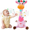 MIAODAM Dancing Giraffe Singing 10 Children's Song, Stuffed Baby Toy Repeats What