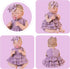 20 Inch Set 17-20 Aori Lifelike Baby Dolls Clothes Purple Dress Clothing for in Realistic Newborn Doll Girls
