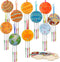 9 Pack Wind Chime Kit for Kids, DIY Paint Wooden Art and Craft for Girls and Boys Birthday Party Supplies