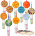 9 Pack Wind Chime Kit for Kids, DIY Paint Wooden Art and Craft for Girls and Boys Birthday Party Supplies