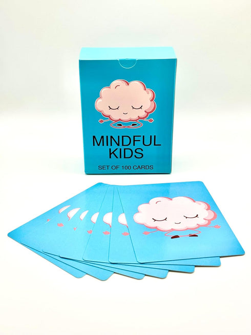 Mindfulness Conversation Starter Cards for Kids, Inspirational Cards for Positive Affirmations and Conversations