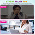 TwCare Stress Balls Ice Cube with Snowflakes Inside for Your Best Mellow and Chill, Snow Pieces Silent Nice Square
