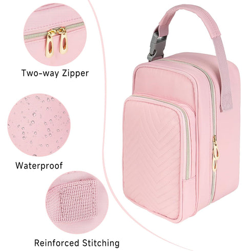 ZIOZERTT Pack,Portable Breastmilk Cooler Travel bag with Ice Breastmilk Cooler Bag with Buckle Handle,Insulated