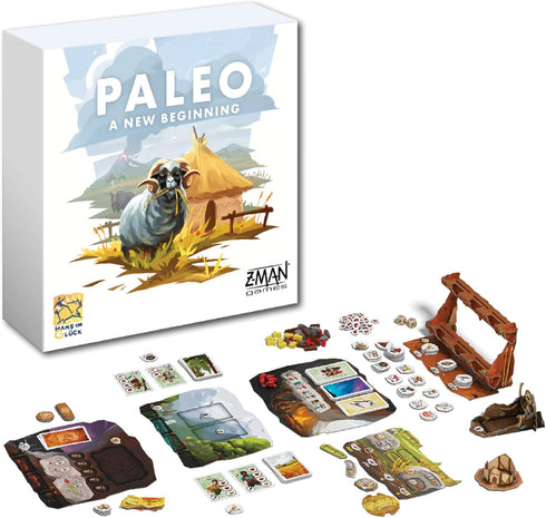 Z-Man Games Paleo A New Beginning Board Game EXPANSION - Cooperative Strategy Game for Kids & Adults, 2-4 Players