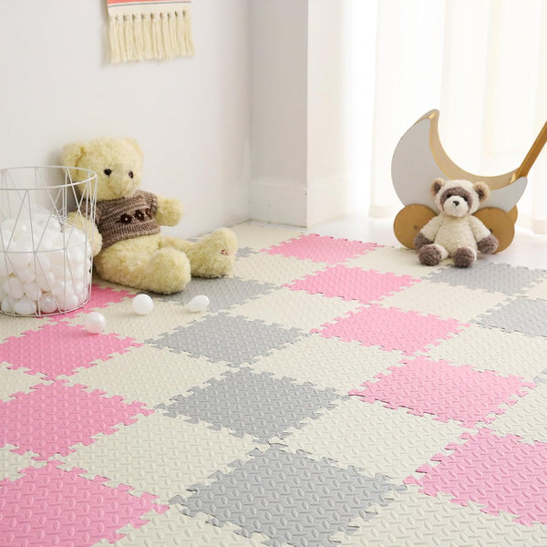 Foam Play Mat for Baby, 0.4 Inch Thick Foam Interlocking Floor Mats,