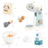Set 10 Set 3 4 5 UMU Wooden Mixer Play Pcs Kids Baking Toy with Mixing Bowl Whisk Ingredients & More Pretend Kitchen