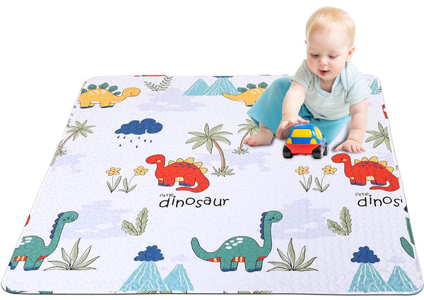 50 x 50 Play Mat for Baby Playpen Tummy Time, Non-Slip Washable