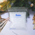 yueton 100g 3mm Clear Plastic Miniature Dollhouse Ice Cubes, Fake Ice Cubes for Dollhouse Beer Drinks Accessories