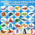 DULEFUN 25pcs 6+ Building Blocks Bricks Party Favors Toys for Kids Marine Animals Block for Classroom Prizes Birthday