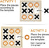 Seenelling Jumbo Wooden Tic Tac Toe Game Dementia Activities for Alzheimers Seniors with Matching and Puzzle Templates