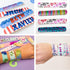 HappyHapi 42 Pack Slap Bracelets, DIY Blank Soft Wristbands for Birthday, Halloween, Christmas Party Favors