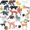 ONEST 22 Pieces Forest Animal Figures Playset - Realistic Hand Painted Wild and Jungle Animals for Kids