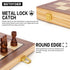 Set 15" 2 Sets Set Magnetic Wooden Chess for Adults Kids, Folding Chess Boards with Extra Queens, Portable Travel Chess