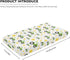 QINBEIDU 28"x52" Green Tractor Farm Fitted Crib Sheet Yellow Sun and Rice Crops Standard Crib Mattress Fitted Sheet
