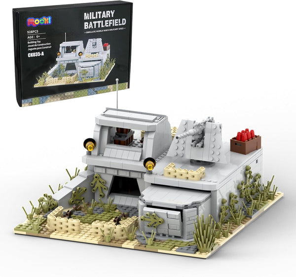 WW2 Military Battle Fort Building Block Set(928PCS). Suitable for Secondary Creation.Build Different