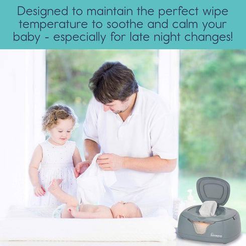 hiccapop Baby Wipe Warmer and Wet Wipes Dispenser, Diaper Wipe Warmer with Changing Light
